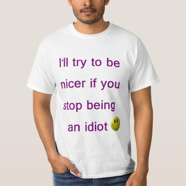 idiot t-shirt (Framsida)