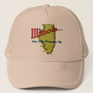Idioter för Illinois IL Motto~ endast uttalar "se Truckerkeps
