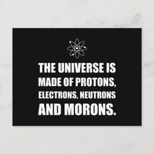 Idioter för ProtonselektronNeutrons Vykort