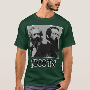 Idioter: Marx och Engles T Shirt
