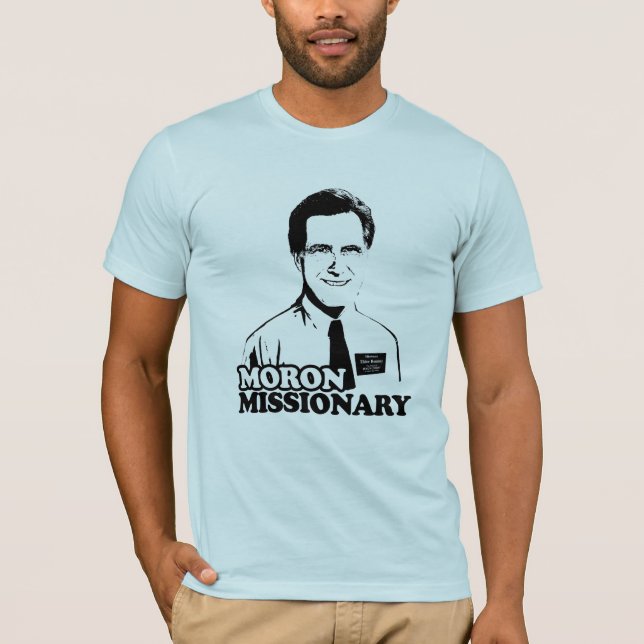 IDIOTMISSIONÄR ROMNEY T-SHIRT (Framsida)