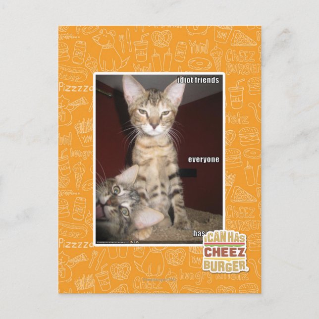 Idiotvänner Vykort (Framsida)