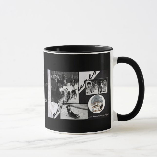 Iditarod Black & White Mugg (Höger)