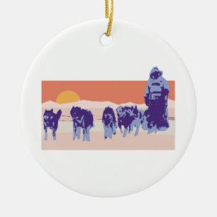Iditarod Julgransprydnad Keramik