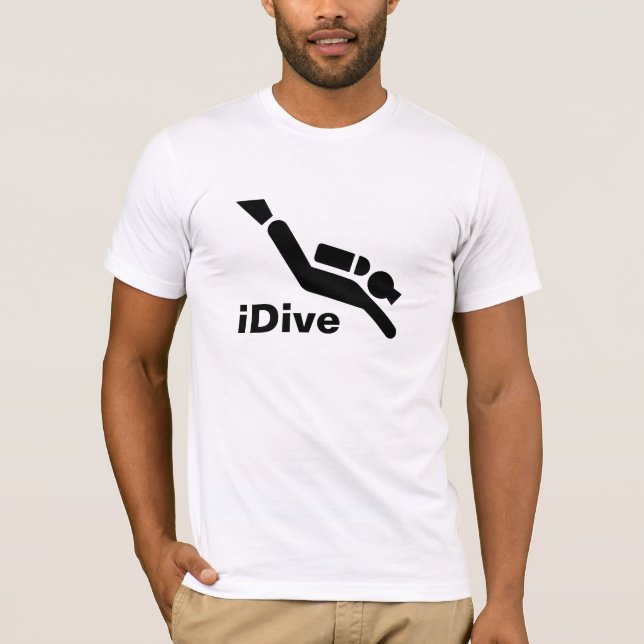 iDive T-tröja för dyka Tee (Framsida)