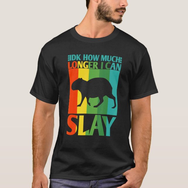 Idk hur mycket längre jag kan lägga ut Capybara Me T Shirt (Framsida)