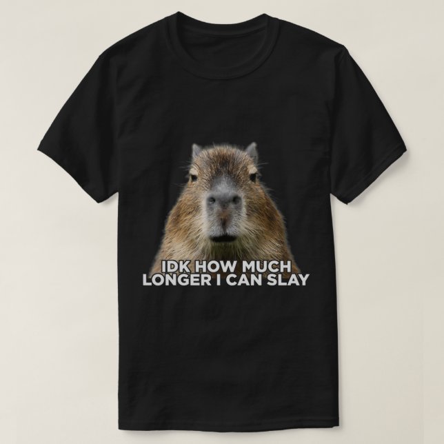 Idk hur mycket längre jag kan sticka Capybara Sarc T Shirt (Design framsida)