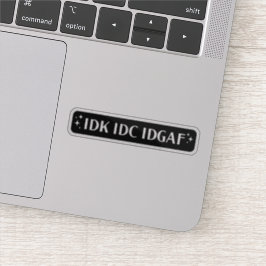 idk idgaf-estetisk klistermärken