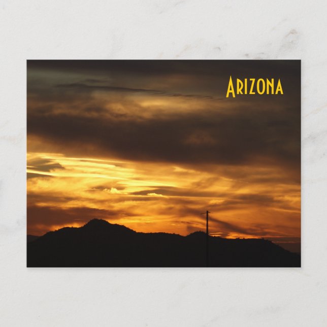 IDKP Arizona sunset-postkort Vykort (Framsida)