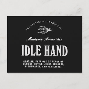 Idle Hand - vykort
