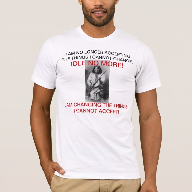 IDLE INGET MER T Shirt! Shirt (Framsida)