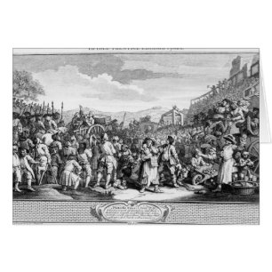 Idle 'Prentice exected at Tyburn Hälsningskort