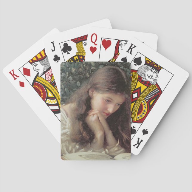 Idle Tårar (vackra kvinnor i Tårar) Casinokort (Baksidan)