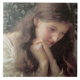 Idle Tårar (vackra kvinnor i Tårar) Kakelplatta