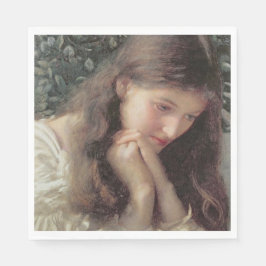 Idle Tårar (vackra kvinnor i Tårar) Pappersservett