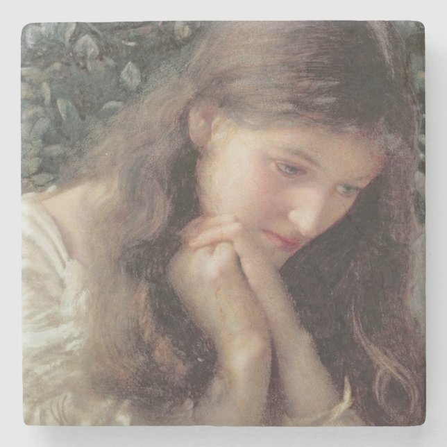 Idle Tårar (vackra kvinnor i Tårar) Stenunderlägg (Framsidan)