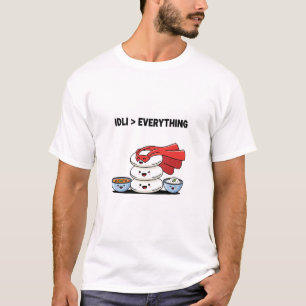 Idli är min superhjälte Funny South Indian Foodi T Shirt
