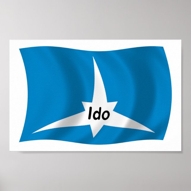 Ido-Flagga Poster utskrift (Framsidan)