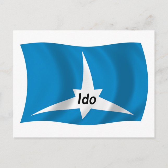 Ido Flagga Postkort Vykort (Framsida)