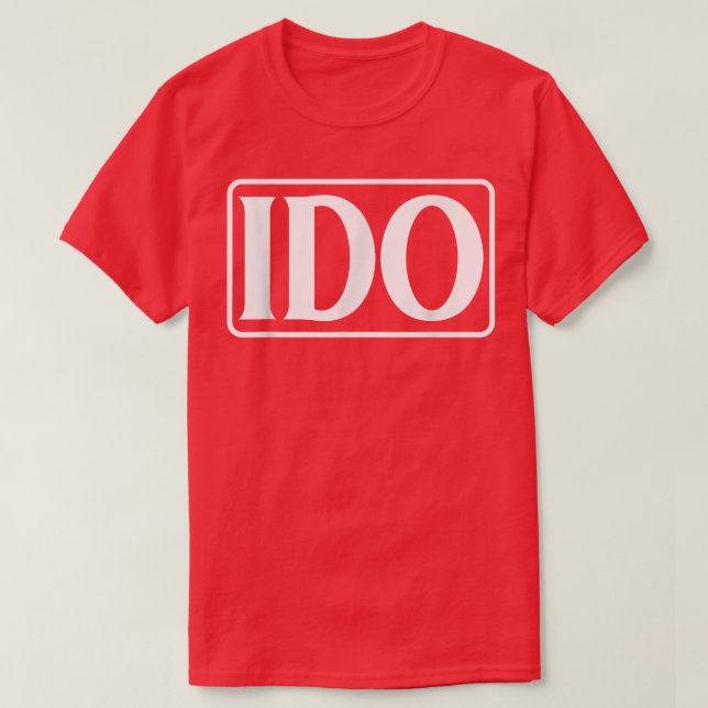 IDO Initial de Offering T Cryptocurrency ICO Priva Shirt (Design framsida)