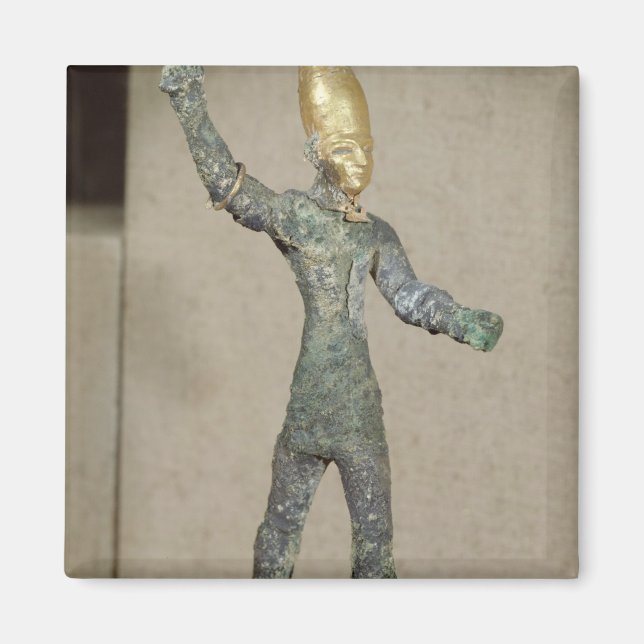 Idol av guden Baal, från Ugarit, Syrien Magnet (Framsidan)