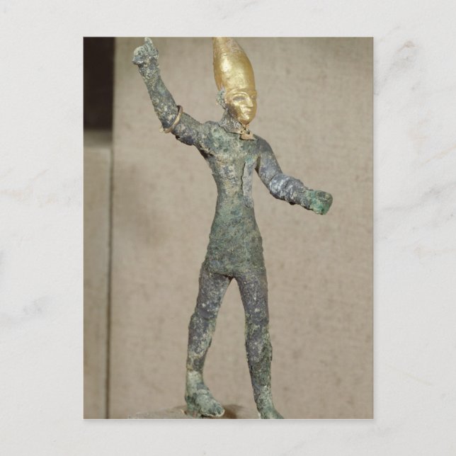 Idol av guden Baal, från Ugarit, Syrien Vykort (Framsida)