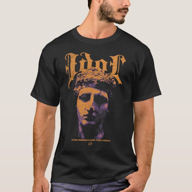 Idol - Brutalist Streetwear Design T Shirt (Framsida)