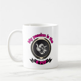 Idol Singing Passion KPop Music Fläkt Art Design Kaffemugg