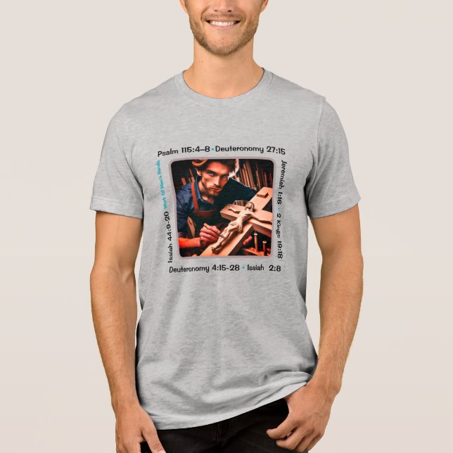 Idolatry 001 T-Shirt Tri-Blend Shirt (Framsida)