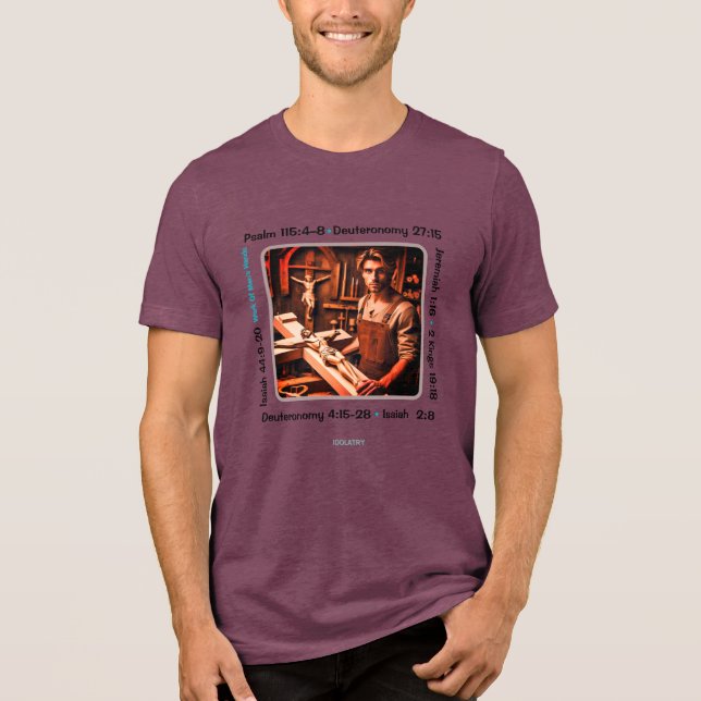 Idolatry 002 T-Shirt Tri-Blend Shirt (Framsida)