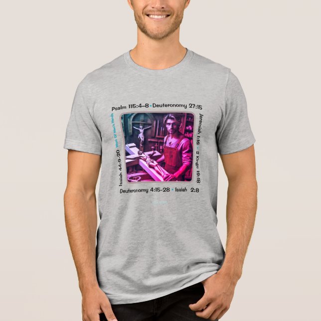 Idolatry 002b T-Shirt Tri-Blend Shirt (Framsida)