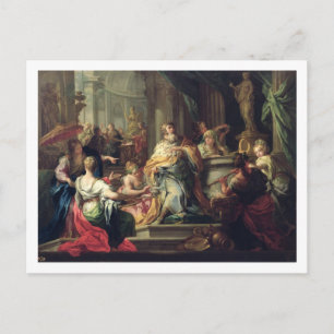 Idolisering av Solomon, c.1735 (olja på arbetsyta) Vykort