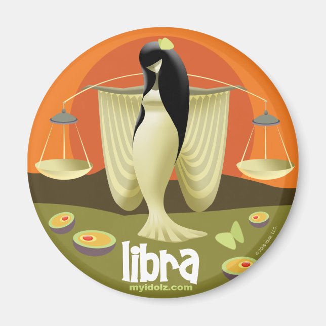 Idolz Libra Circle Magnet (Framsidan)