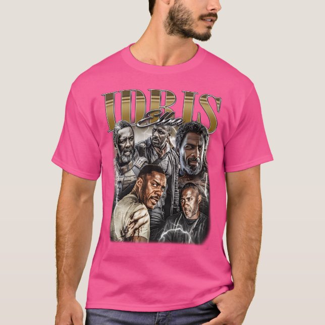 Idris Elba Bootleg Vintage Shirt T (Framsida)