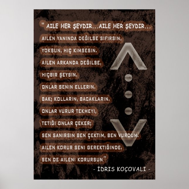 idris koçovali /çukur/ Family Poster (Framsidan)