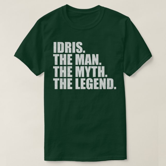 IdrisIdris Namn Idris given namn T Shirt (Design framsida)