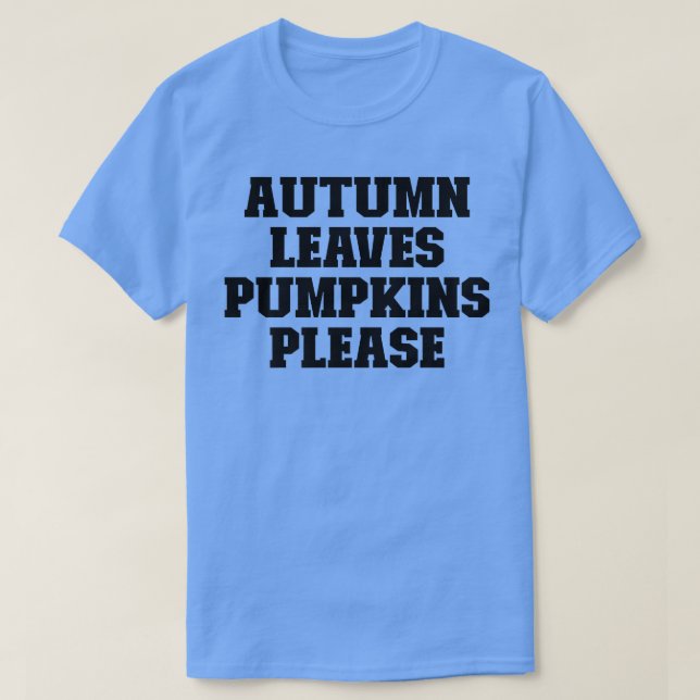 Idrott är roligt att säga Höst löv Pumpkins Snälla T Shirt (Design framsida)