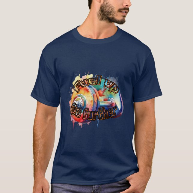 Idrott: Blöt upp, gå längre. T Shirt (Framsida)
