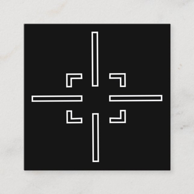Idrott Fyrkantigt Visitkort (Framsida)