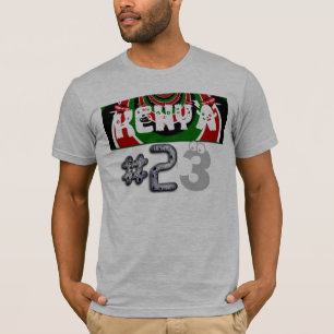 Idrott: Hashtag 23 Kenya Flagga Färg T Shirt