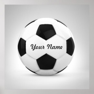 Idrott med fotboll Personlig Namn Poster