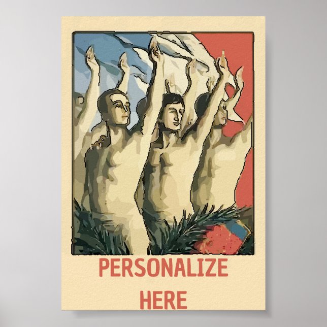 Idrottar, Arm upp raser, lägg till text, Poster (Framsidan)