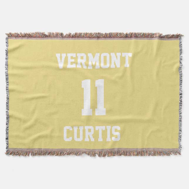 Idrottar din egen buffrade läder mysfilt (Framsidan)