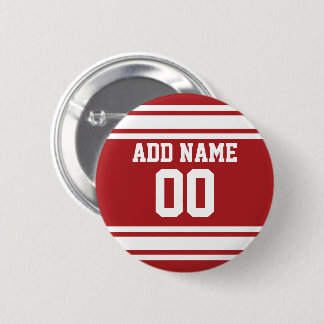 Idrottar Jersey med ditt namn och nummer Knapp
