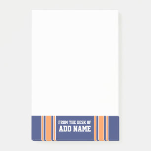 Idrottar Jersey med ditt namn och nummer Post-it Block