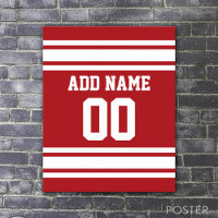 Idrottar Jersey med ditt namn och nummer