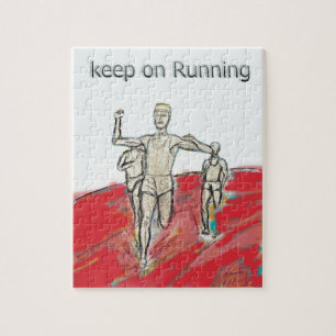 idrottare spring, maratontävlingrdesign pussel