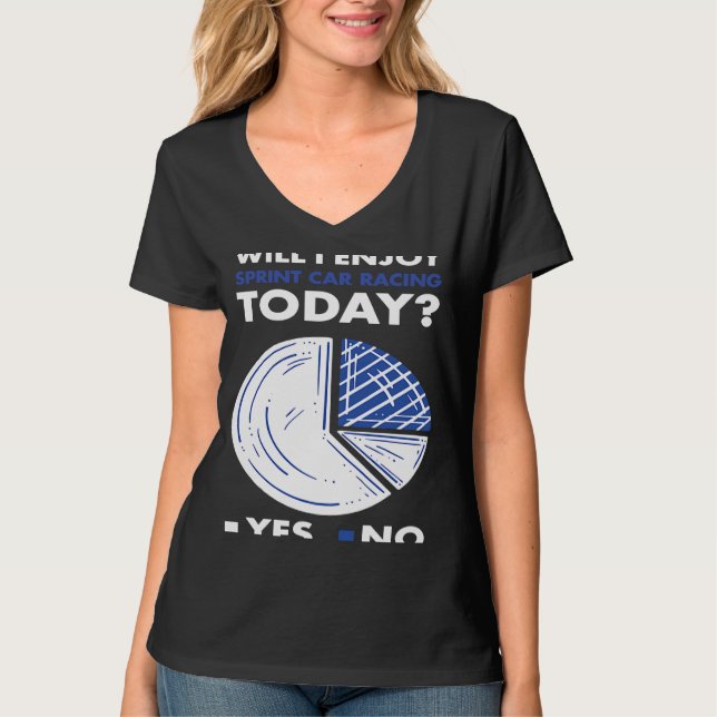 Idrotten kommer att få Tävlan Sprint Car T Shirt (Framsida)