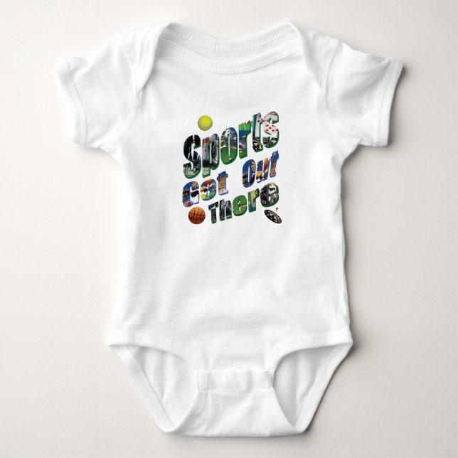 Idrotten kommer ut där Bild Logotyp. T Shirt (Framsida)