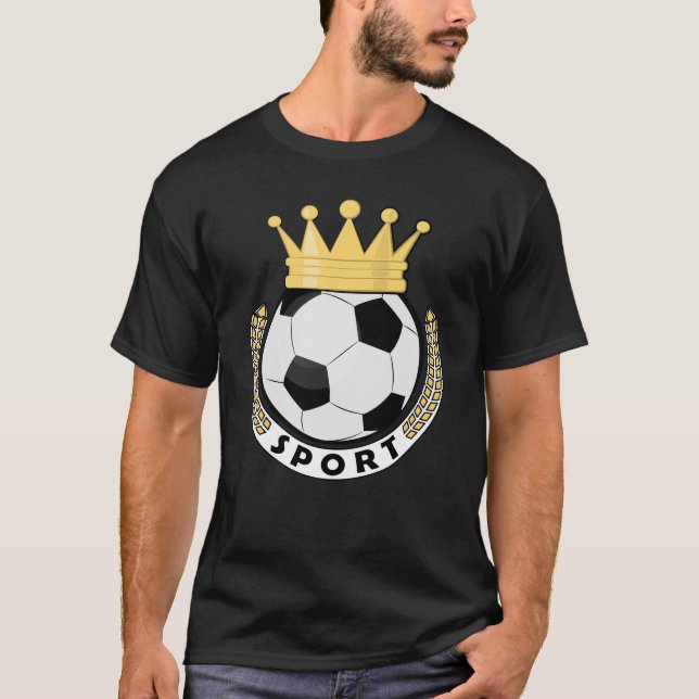 Idrotten Kung - Fotboll / Fotboll T Shirt (Framsida)